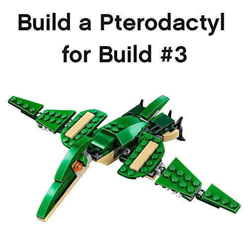 LEGO Creator 3 in 1 Mighty Dinosaur Toy, Transforms from T. rex to Triceratops to Pterodactyl Dinosaur Figures, Great Gift for 7-12 Year Old Boys & Girls, 31058 - 6