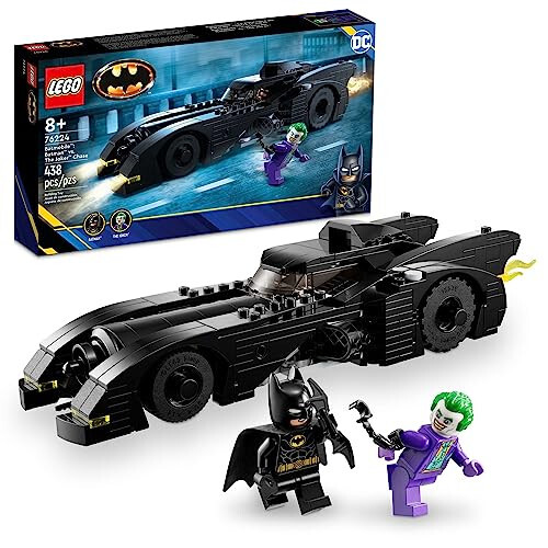 Lego DC Batmobile: Batman vs. Joker Koşusu 76224 Yapı Oyuncak Seti, Bu DC Süper Kahraman Oyuncağı Batman'ın Silah ve Minfigür Uyumlu Kokpitli Efsanevi Aracını Sunuyor, 8 Yaş ve Üzeri İçin DC Hediye - 1