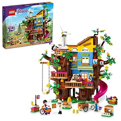 LEGO Friends Friendship Tree House 41703 Set with Mia Mini Doll, Nature Eco Care Educational Toy, Gifts for Kids, Girls and Boys Ages 8 Plus - 1