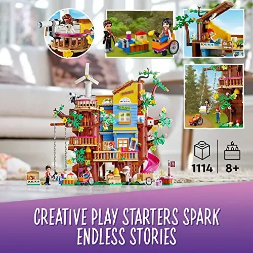 LEGO Friends Friendship Tree House 41703 Set with Mia Mini Doll, Nature Eco Care Educational Toy, Gifts for Kids, Girls and Boys Ages 8 Plus - 3