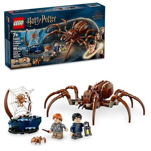 LEGO Harry Potter Aragog Yasak Orman'da, Örümcek Oyun Seti Çocuklar İçin, Büyülü Canavar ve 2 Minfigürlü Harry Potter Koleksiyonu, 7 Yaşındaki Erkek ve Kız Çocuklar İçin Harry Potter Oyuncağı, 76434 - 1