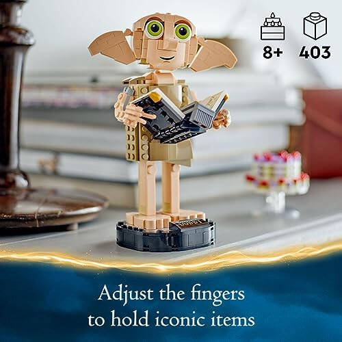 LEGO Harry Potter Dobby Ev Elfleri İnşa Seti, Harry Potter Serisinin Sevilen Bir Karakterinin İnşa Edilebilir ve Sergilenebilir Modeli, 8 Yaşındaki Çocuklar İçin Doğum Günü Hediyesi, 76421 - 6