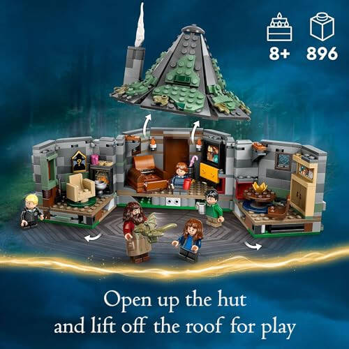 LEGO Harry Potter Hagrid'in Kulübesi: Beklenmedik Bir Ziyaret, Harry Potter Oyuncak 7 Karakter ve Bir Ejderha ile Büyülü Rol Oyunu İçin, Yapılabilir Ev Oyuncak, Kızlar, Erkekler ve 8 Yaş ve Üzeri Çocuklar İçin Hediye Fikir, 76428 - 33