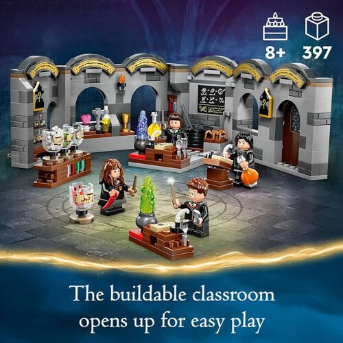 LEGO Harry Potter Hogwarts Castle: Potions Class Playset, Harry Potter Collectible with 4 Minifigures, Magical Gift Idea for Kids, Buildable Harry Potter Toy for 8 Year Old Girls and Boys, 76431 - 3