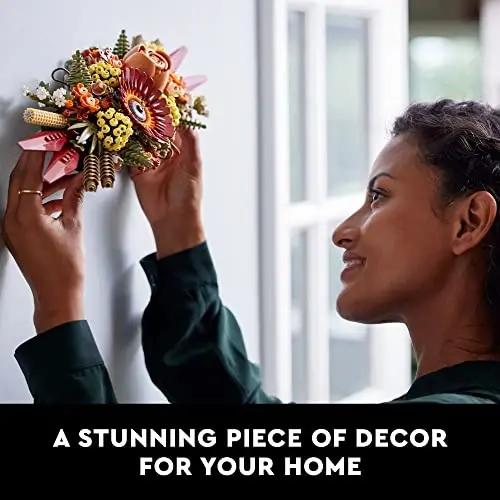 LEGO Icons Dried Flower Centerpiece Building Sets for Adults, Ages 18+ Years - Fall & Thanksgiving Decorations for Dinner Table or Mantel - 10314 - 2