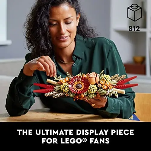 LEGO Icons Dried Flower Centerpiece Building Sets for Adults, Ages 18+ Years - Fall & Thanksgiving Decorations for Dinner Table or Mantel - 10314 - 5