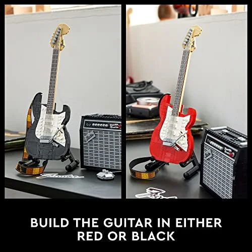 LEGO Ideas Fender Stratocaster 21329 DIY Guitar Model Building Set for Music Lovers, Complete with 65 Princeton Reverb Amplifier & Authentic Accessories, Perfect Way to Rock Gift Giving - 5