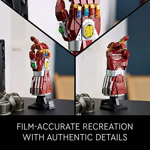 LEGO Marvel Nano Gauntlet, Iron Man Model with Infinity Stones, 76223 Avengers: Endgame Film Set, Collectable Memorabilia, Gift Idea for Adults and Teens - 10