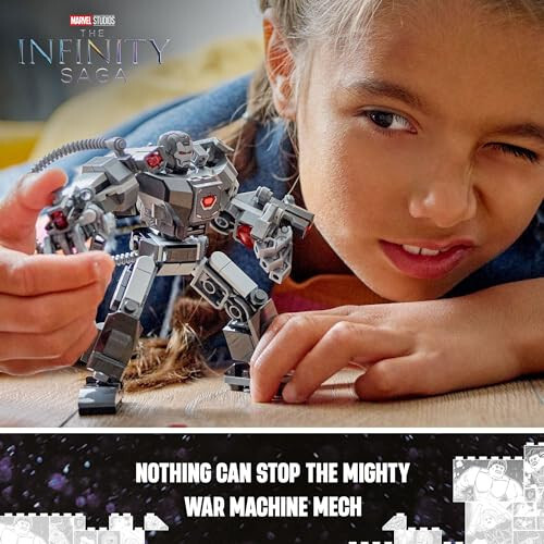 LEGO Marvel War Machine Mech Armor, Buildable Marvel Action Figure Toy for Kids with 3 Stud Shooters, Legendary Character from The MCU, Marvel Gift for Boys and Girls Aged 6 and Up, 76277 - 2