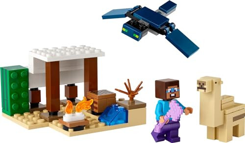 LEGO Minecraft Steve'ın Çöl Macerası Yapı Oyunu, Minecraft Evi ve Aksiyon Figürleri İçeren Biyom, Bağımsız Oyun İçin Minecraft Hediyesi, 6 Yaş ve Üzeri Erkek, Kız ve Çocuklar İçin Oyun Seti, 21251 - 5