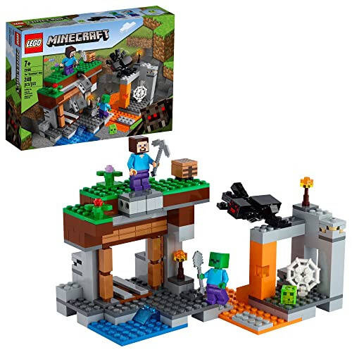 LEGO Minecraft The Abandoned Mine Building Toy, 21166 Zombie Cave with Slime, Steve & Spider Figures, Gift idea for Kids, Boys and Girls Age 7 Plus - 7