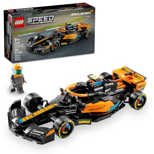 LEGO Speed Champions 2023 McLaren Formula 1 Race Car Toy for Play and Display, Buildable McLaren Toy Set for Kids, F1 Toy Gift Idea for Boys and Girls Ages 9 and Up who Enjoy Independent Play, 76919 - 1