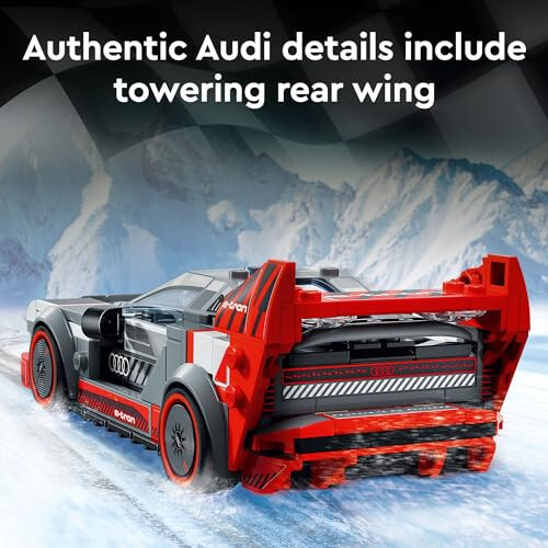 LEGO Speed Champions Audi S1 e-tron Quattro Yarış Arabası Oyuncak Aracı, Yapılabilir Audi Oyuncak Araba Modeli Çocuklar İçin, Kırmızı Oyuncak Araba Kurmak ve Sergilemek İçin, 9 Yaş ve Üzeri Erkek ve Kız Çocukları İçin Hediye Fikirleri, 76921 - 4