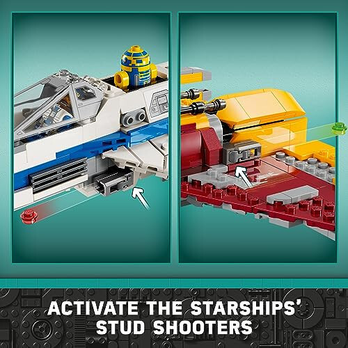 Lego Star Wars: Ahсока Новый Республиканский E-Wing против Звёздного Истребителя Шин Хати 75364 Набор для игры в Звёздные Войны, вдохновленный сериалом Ahsoka, конструктор для фанатов Ahsoka с 5 фигурками Звёздных Войн - 4