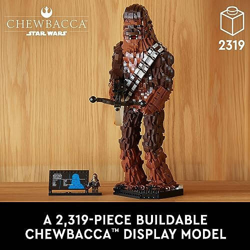 LEGO Star Wars Chewbacca, Buildable Star Wars Collectible for Adults, Build and Display Chewbacca Collectible, Fun Star Wars Gift for Teens, Adults or Any Star Wars Original Trilogy Fan, 75371 - 2