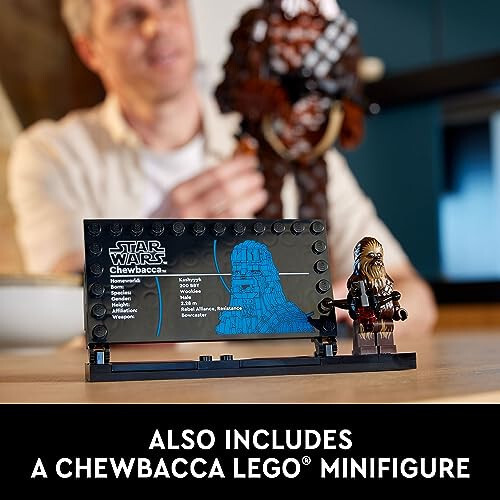 LEGO Star Wars Chewbacca, Buildable Star Wars Collectible for Adults, Build and Display Chewbacca Collectible, Fun Star Wars Gift for Teens, Adults or Any Star Wars Original Trilogy Fan, 75371 - 5