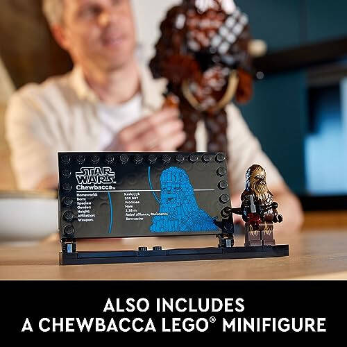 LEGO Star Wars Chewbacca, Buildable Star Wars Collectible for Adults, Build and Display Chewbacca Collectible, Fun Star Wars Gift for Teens, Adults or Any Star Wars Original Trilogy Fan, 75371 - 5