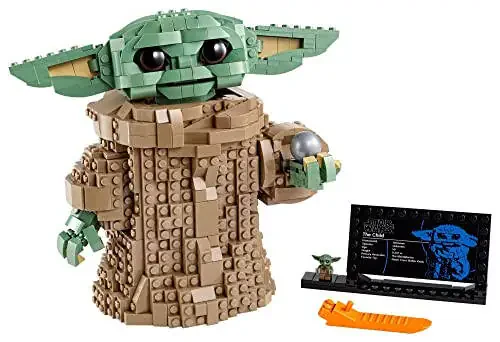 LEGO Star Wars: Мандалорец Серия Ребенок 75318 - Фигурка малыша Йоды Грогу, Конструктор, Коллекционная комнатная декорация для мальчиков и девочек, подростков, с минифигуркой и табличкой, Идея подарка - 26