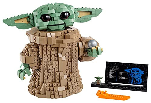 LEGO Star Wars: Mandaloriyaliklar Seriyasi Bola 75318 - Kichkina Yoda Grogu Figurası, Qurish O'yinchoqi, Bolalar va Qizlar, O'smirlar Uchun Kolleksiyali Xona Dekoratsiyasi, Minifigura va Nomi Plitasi bilan, Sovg'a G'oyasi - 14