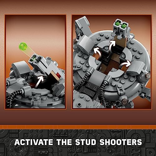 LEGO Star Wars Oʻrgimchak Tank 75361, The Mandalorian 3-mavsumidan qurilishi mumkin boʻlgan oʻyinchoq mexanizm, Mandalorian (Qora Qilichli), Bo-Katan va Grogu «Chaqaloq Yoda» minifiguralari bilan, 9 yosh va undan katta bolalar uchun sovgʻa gʻoyasi - 3