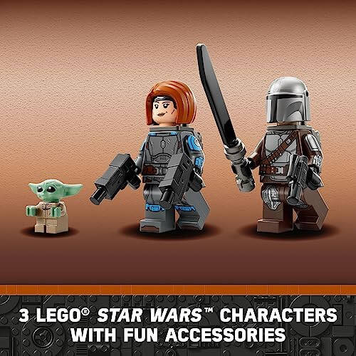 LEGO Star Wars Oʻrgimchak Tank 75361, The Mandalorian 3-mavsumidan qurilishi mumkin boʻlgan oʻyinchoq mexanizm, Mandalorian (Qora Qilichli), Bo-Katan va Grogu «Chaqaloq Yoda» minifiguralari bilan, 9 yosh va undan katta bolalar uchun sovgʻa gʻoyasi - 5