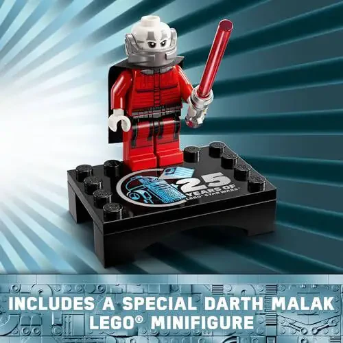 LEGO Star Wars R2-D2 G'ishtdan Yasalgan Droid Figurası, Kollektsion Star Wars Xona Dekori, Eksklusiv 25 Yillik Yubiley Minifigurasi Darth Malak bilan, Bolalar yoki 10 Yosh va Undan Katta Fanatlar Uchun Ijodiy O'yin Sovg'a G'oyalari, 75379 - 6