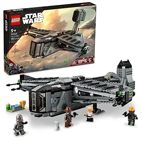 LEGO Star Wars The Justifier 75323, Cad Bane minifigurasi va Todo 360 droid figurasi bilan yig‘iladigan o‘yinchoq kosmik kemasi, The Bad Batch to‘plami, bolalar, o‘g‘il bolalar va qizlar uchun sovg‘alar - LEGO