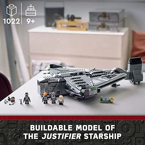 LEGO Star Wars The Justifier 75323, Cad Bane minifigurasi va Todo 360 droid figurasi bilan yig‘iladigan o‘yinchoq kosmik kemasi, The Bad Batch to‘plami, bolalar, o‘g‘il bolalar va qizlar uchun sovg‘alar - LEGO (1)