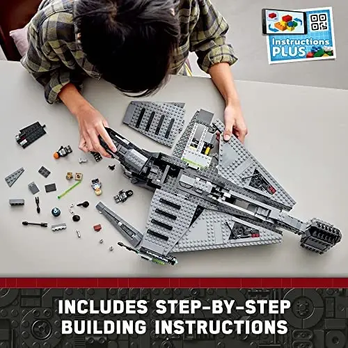 LEGO Star Wars The Justifier 75323, Cad Bane minifigurasi va Todo 360 droid figurasi bilan yig‘iladigan o‘yinchoq kosmik kemasi, The Bad Batch to‘plami, bolalar, o‘g‘il bolalar va qizlar uchun sovg‘alar - 5