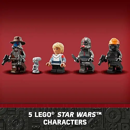 LEGO Star Wars The Justifier 75323, Cad Bane minifigurasi va Todo 360 droid figurasi bilan yig‘iladigan o‘yinchoq kosmik kemasi, The Bad Batch to‘plami, bolalar, o‘g‘il bolalar va qizlar uchun sovg‘alar - 6