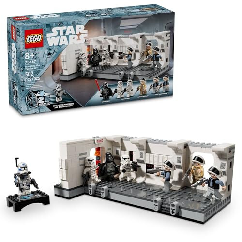 LEGO Star Wars: Yeni Bir Umut Tantive IV'e Binme Hayal Oyunu, Özel 25. Yıldönümü Minfigürü Klon Asker Beşliyle Koleksiyonluk Star Wars Oyuncağı, 8 Yaş ve Üzeri Çocuklar İçin Hediye Fikirleri, 75387 - 1