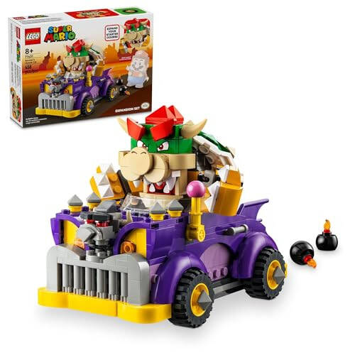 LEGO Super Mario Bowser'ın Kaslı Araba Genişletme Seti, Koleksiyonluk Bowser Oyuncağı Çocuklar İçin, Erkek, Kız ve Oyuncular İçin Hediye 8 Yaş ve Üzeri, 71431 - 4