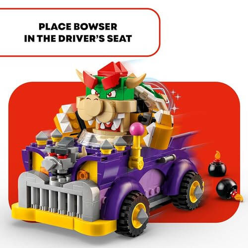 LEGO Super Mario Bowser'ın Kaslı Araba Genişletme Seti, Koleksiyonluk Bowser Oyuncağı Çocuklar İçin, Erkek, Kız ve Oyuncular İçin Hediye 8 Yaş ve Üzeri, 71431 - 6