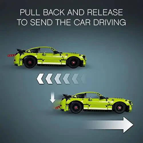 LEGO Technic Ford Mustang Shelby GT500 Строительный набор 42138 - Модель игрушечной машины для драг-рейсинга с тягой назад, с приложением дополненной реальности для динамичной игры, отличный подарок для мальчиков, девочек и подростков от 9 лет - 1