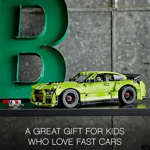 LEGO Technic Ford Mustang Shelby GT500 Строительный набор 42138 - Модель игрушечной машины для драг-рейсинга с тягой назад, с приложением дополненной реальности для динамичной игры, отличный подарок для мальчиков, девочек и подростков от 9 лет - 4
