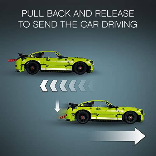 LEGO Technic Ford Mustang Shelby GT500 Toy Car - Building Toy for Boys & Girls, Ages 9+ Years - Pull Back Car W/AR App for Pretend Play - Gift Ideas - 42138 - 1