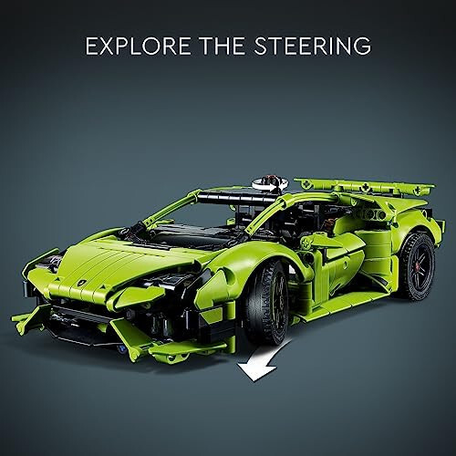 LEGO Technic Lamborghini Huracán Tecnica Bolalar uchun 9 yosh va undan katta yoshdagi bolalar uchun muhandislik va ekzotik sport avtomobillarini to'plashni yaxshi ko'radiganlar uchun ilg'or sport avtomobili yig'ish to'plami, 42161 - 5