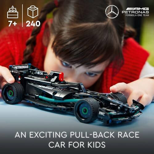 LEGO Technic Mercedes-AMG F1 W14 E Performance Çekmeli Araba Oyuncak, Çocuklar İçin Araba Yapı Seti, Mercedes Yarış Arabası Oyuncak Modeli, 7 Yaş ve Üzeri Çocuklar İçin Hediye, 42165 - 2