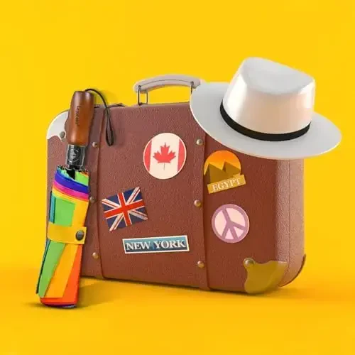 Lejorain Large Folding Golf Umbrella - Compact Mens Umbrellas Travel Rain and Windproof 54inch Collapsible Automatic Open Close Umbrella 210T Teflon Vented Double Canopy - 5