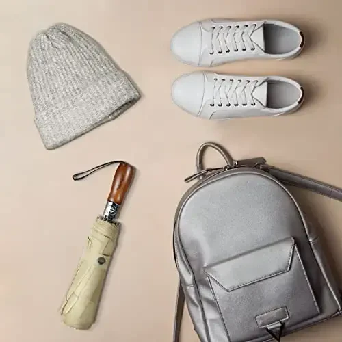 Lejorain Katta Buylanadigan Golf Soyaboni - Ixcham Erkaklar Soyabonlari Sayohat Yomg'ir va Shamolga chidamli 54 dyuymli Yig'iladigan Avtomatik Ochiladigan Yopiladigan Soyabon 210T Teflon Ventilyatsiyali Ikkita Gumbaz - 5