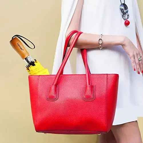 Lejorain katta golf soyboni - ixcham erkaklar soybonlari Sayohat yomg'ir va shamolga chidamli 54 dyuymli yig'iladigan avtomatik ochiladigan yopiladigan soybon 210T Teflon ventilyatsiya qilingan ikki qavatli gumbaz - 6