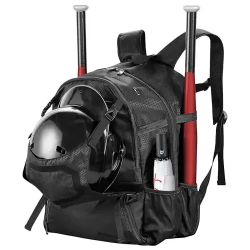 Lejorain White Baseball Umbrella Compact - Portable Windproof Travel Folding Sports Umbrella Auto Open Baseball - 4