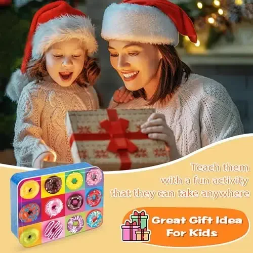 LELEMON Puzzles for Kids Ages 4-8,Donut Puzzle 100 Piece Puzzles for Kids Ages 4-6 in a Metal Box,Educational Jigsaw Puzzles 100 Piece Puzzle Games Toys for Girls and Boys - 6