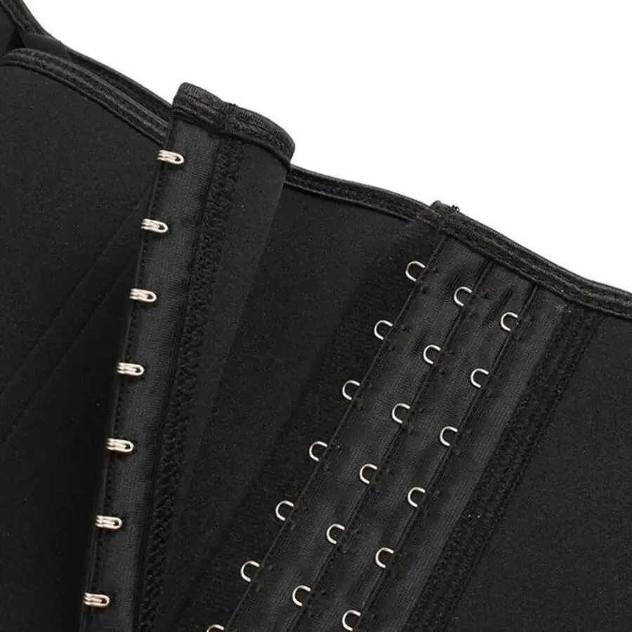 LELINTA Women Seamless Waist Training Tummy Cincher Corset Shaper Trainer Bustier Slim Waistline Body Shaper, black S-3XL - 5