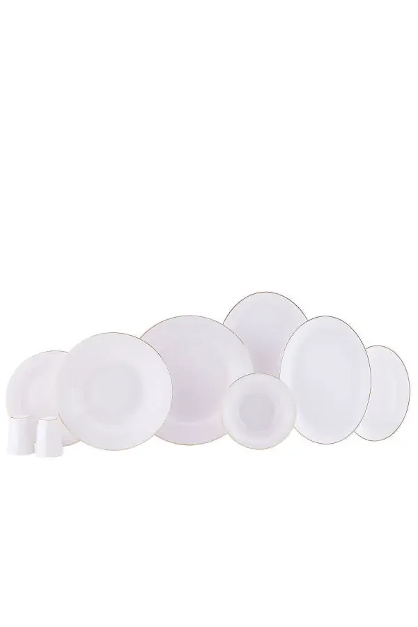 Lena Collection 60 Piece Gold Dinner Set - 4