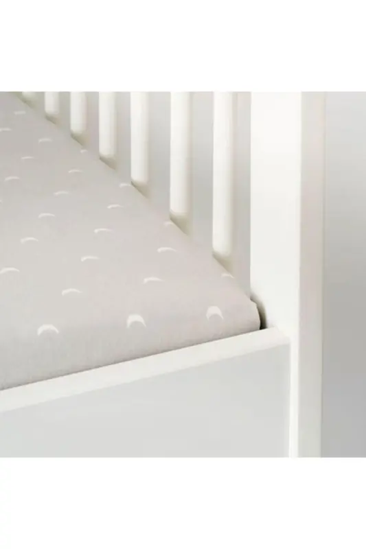 Lenast Fitted Sheet Set, White-Beige - 2 Pack - 3