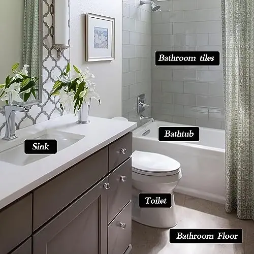 Lenicany 12Pack Pumice Stone for Toilet Cleaning Bowl Stick,Powerfully Cleans Hard Water Rings, Calcium Buildup & Stains, Suitable for Cleaning Toilet, Bathtubs, Kitchen Sink, Grill - 6