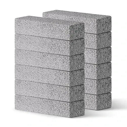 Lenicany 12Pack hojatxona tozalash uchun Pemza toshi Bowl Stick, qattiq suv halqalarini, kaltsiy birikmalarini va dog'larni kuchli tozalaydi, hojatxona, vanna, oshxona lavabosi, grilni tozalash uchun mos keladi - 1
