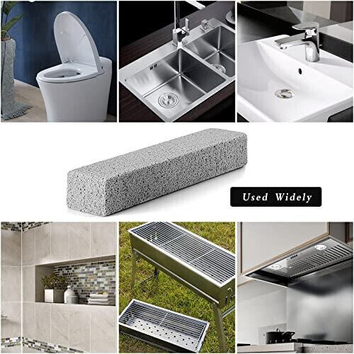 Lenicany 6Pack Pumice Stone for Toilet Cleaning Bowl Stick,Powerfully Cleans Hard Water Rings, Calcium Buildup & Stains, Suitable for Cleaning Toilet, Bathtubs, Kitchen Sink, Grill - Lenicany (1)