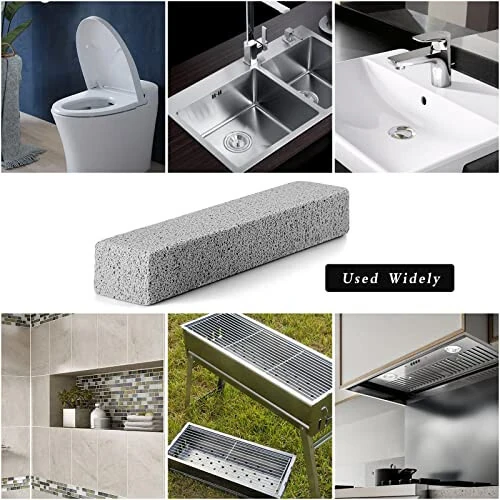 Lenicany 6Pack Pumice Stone for Toilet Cleaning Bowl Stick,Powerfully Cleans Hard Water Rings, Calcium Buildup & Stains, Suitable for Cleaning Toilet, Bathtubs, Kitchen Sink, Grill - Lenicany (1)